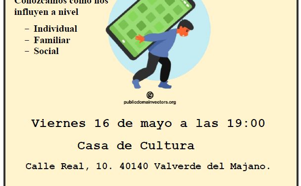 16 de mayo en Valverde del Majano: Salud, pantallas y sociedad