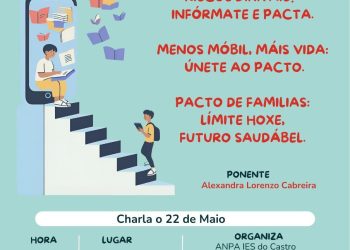 22.06.2025. Charla en Vigo: Pantallas antes de tempo? falemos dos riscos … e das solucións
