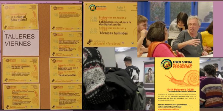 Participamos en el ‘Foro Social Más allá del Crecimiento’. Cantoblanco-Madrid. 13-14 de febrero